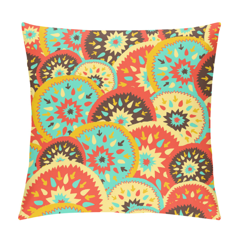 Personality  Motley Tribal Seamless Pattern Pillow Covers