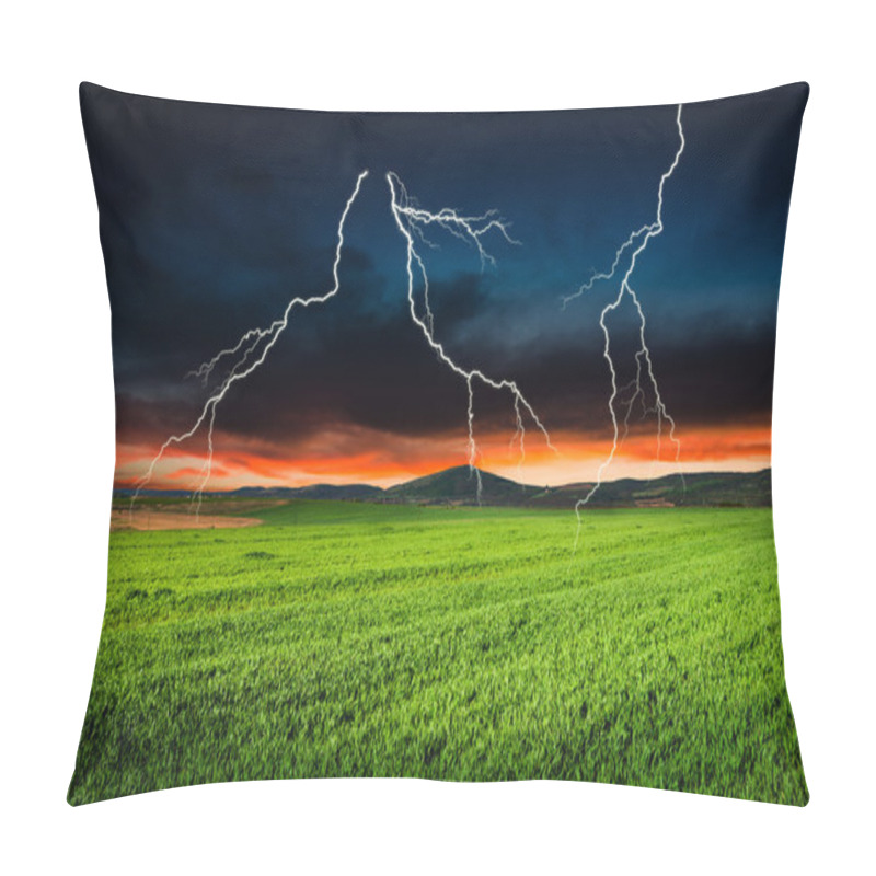 Personality  Thunderstorm With Lightning Pillow Covers