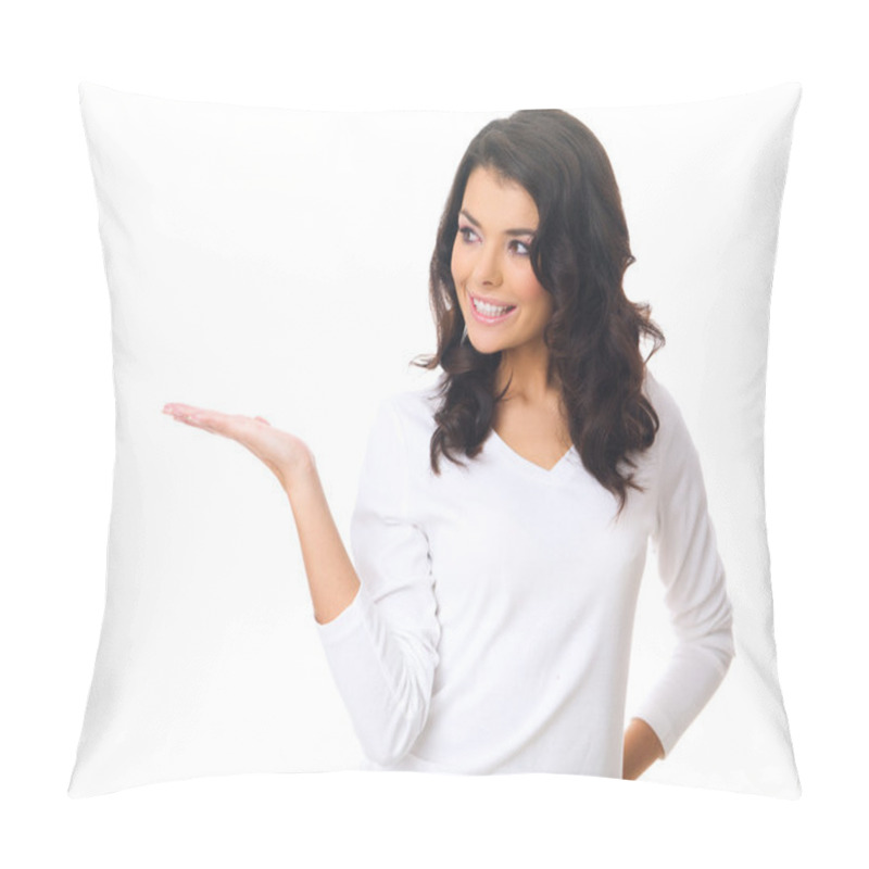 Personality  Woman On White Pillow Covers