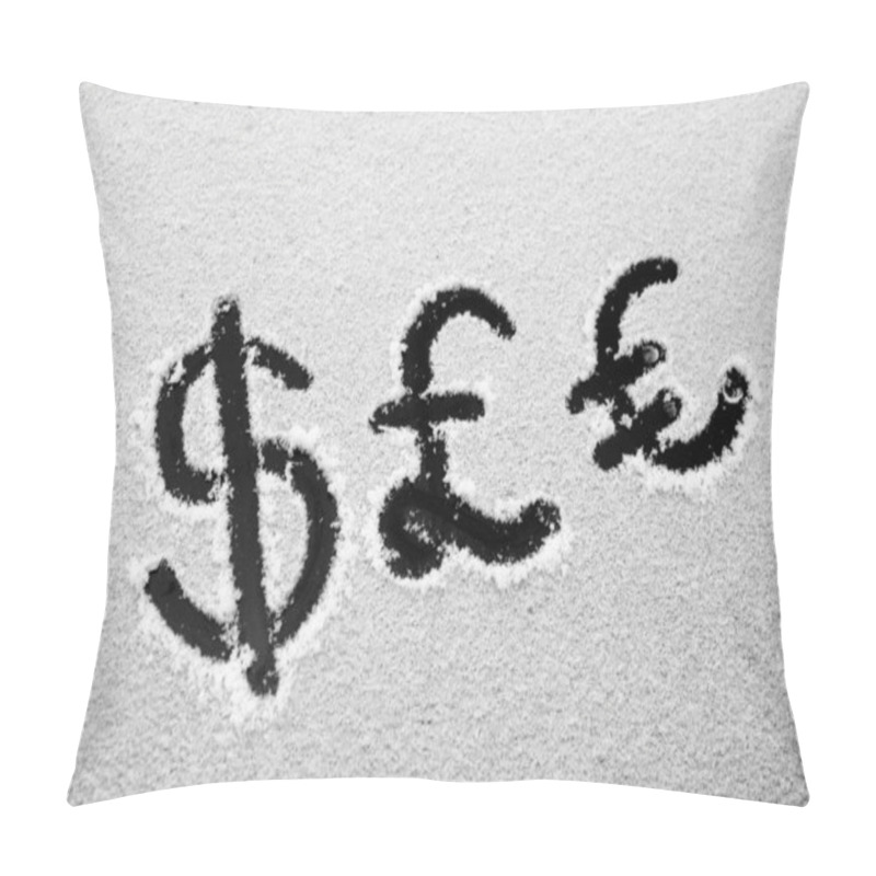 Personality  Dollar, British Pound And Euro Sign Pillow Covers