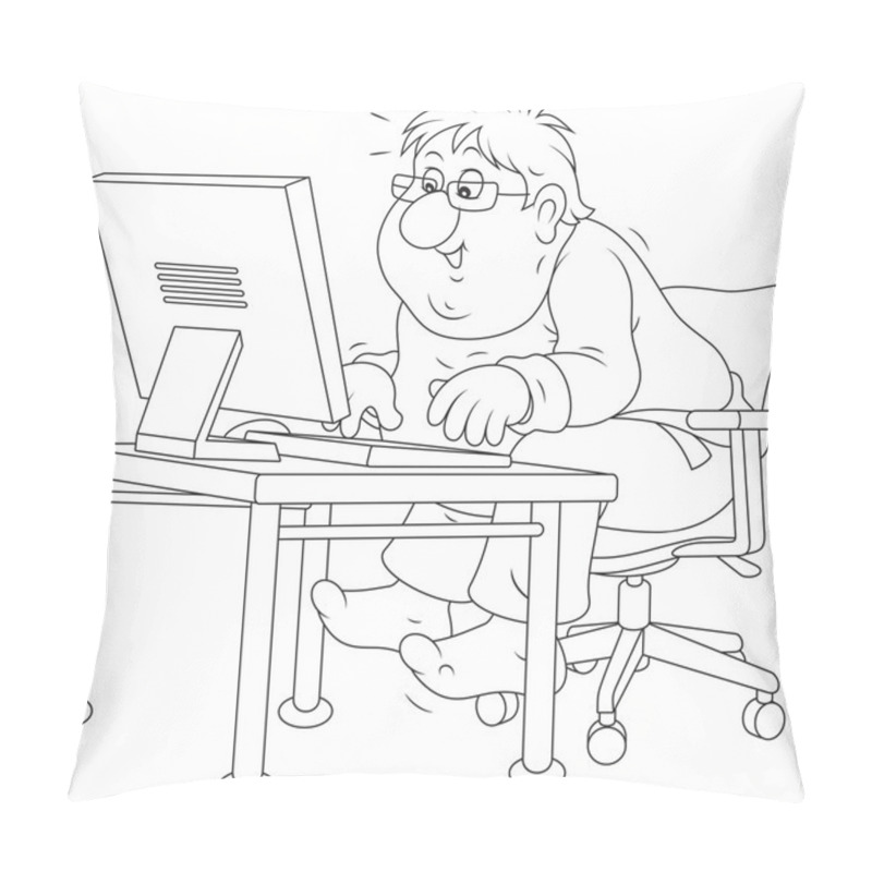 Personality  Computer User Working Pillow Covers