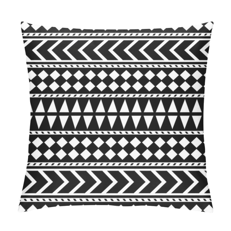 Personality  Tribal Seamless Pattern. Ethnic Vector Background Pillow Covers