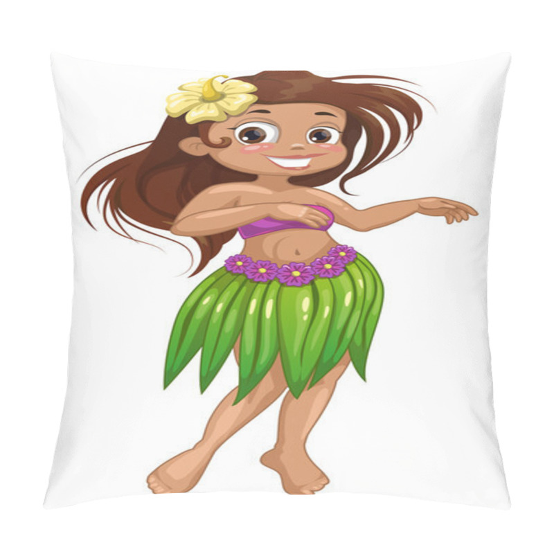 Personality  Dancing Hawaiian Girl Pillow Covers