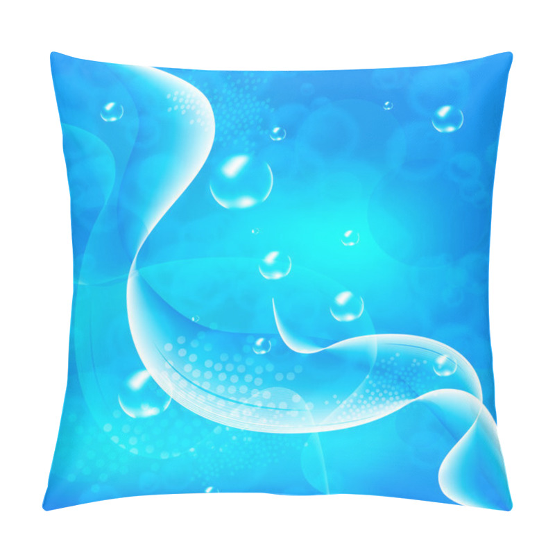 Personality  Abstract Water Background With Bubbles Of Air Pillow Covers