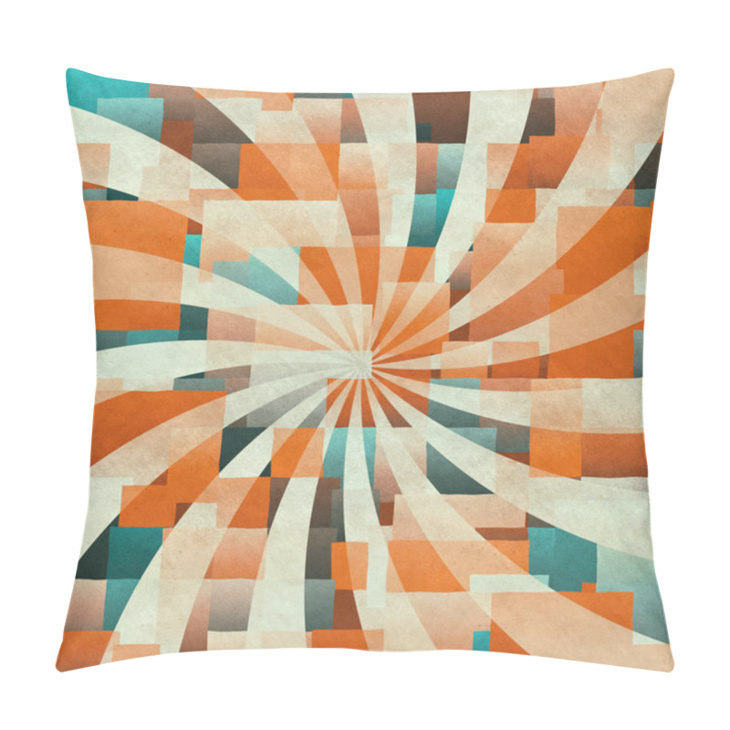 Personality  Retro Patchwork Background Pillow Covers