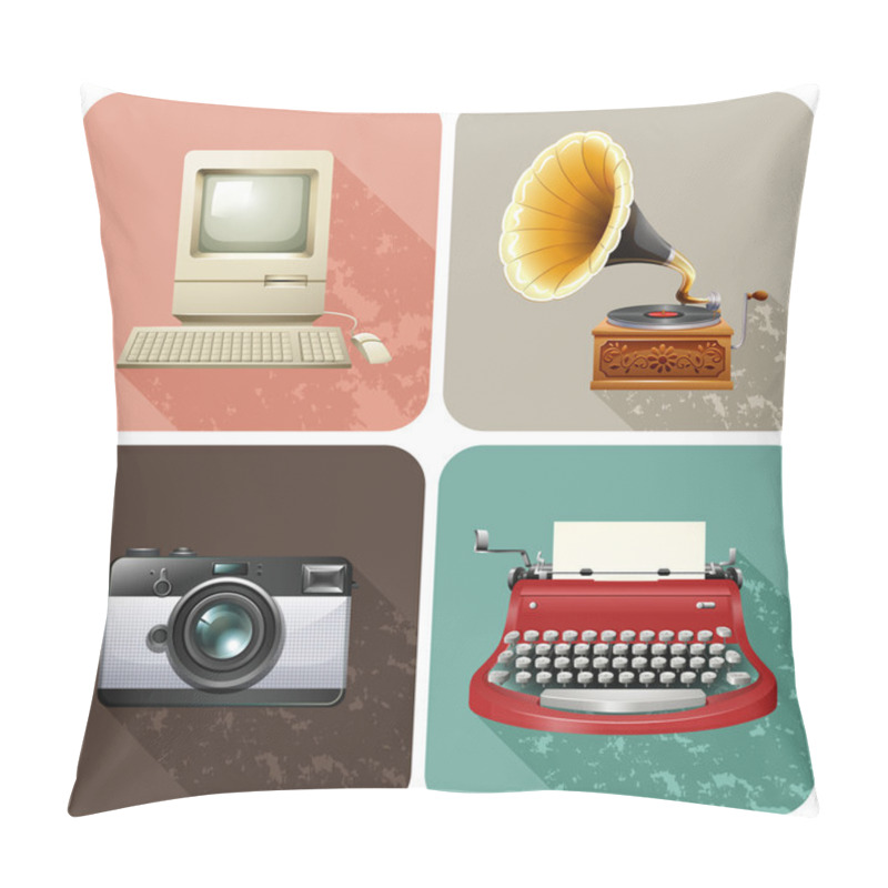 Personality  Retro Objects Pillow Covers