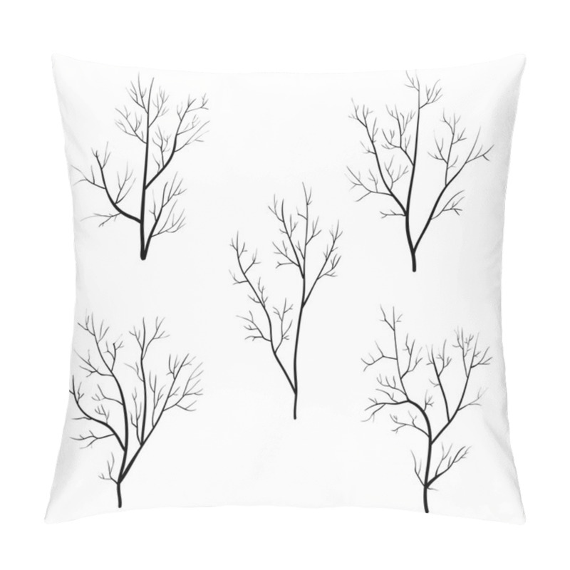 Personality  Tree Black Branches Set Pillow Covers