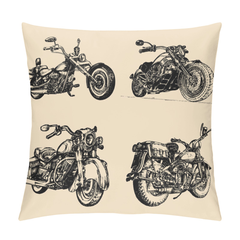 Personality  Chopper Motorcycle Logos Pillow Covers