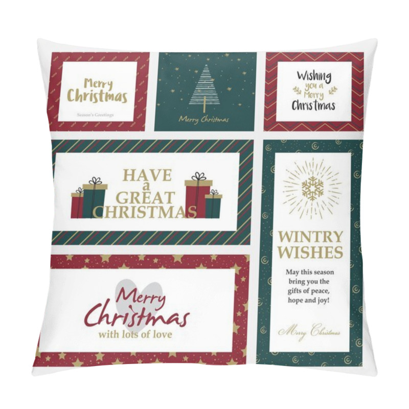 Personality  Cristmas Cards Design 3 Pillow Covers