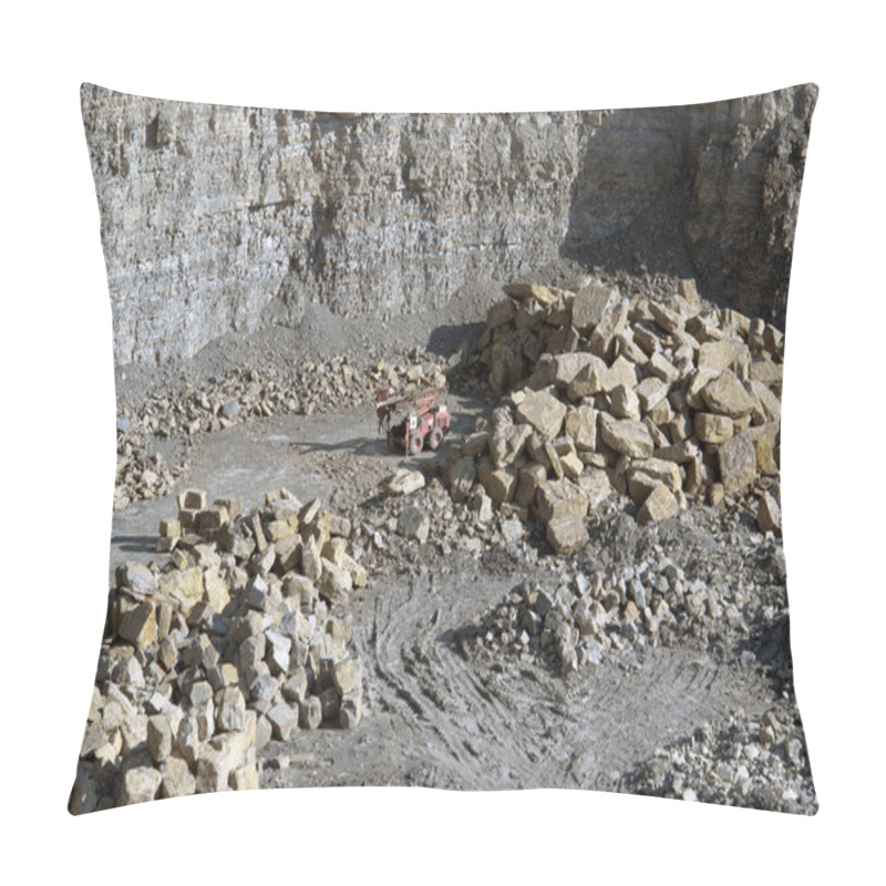 Personality  Working Machine In A Quarry Pillow Covers