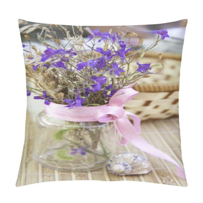 Personality  Still Life With Flowers In A Transparent Bank Pillow Covers