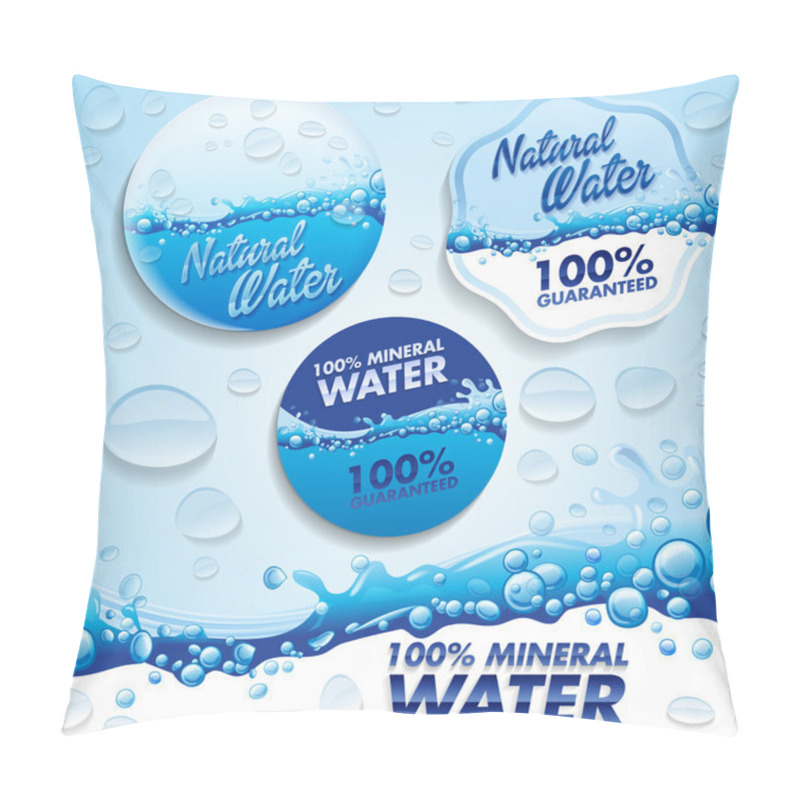 Personality  Fresh Water Labels Pillow Covers