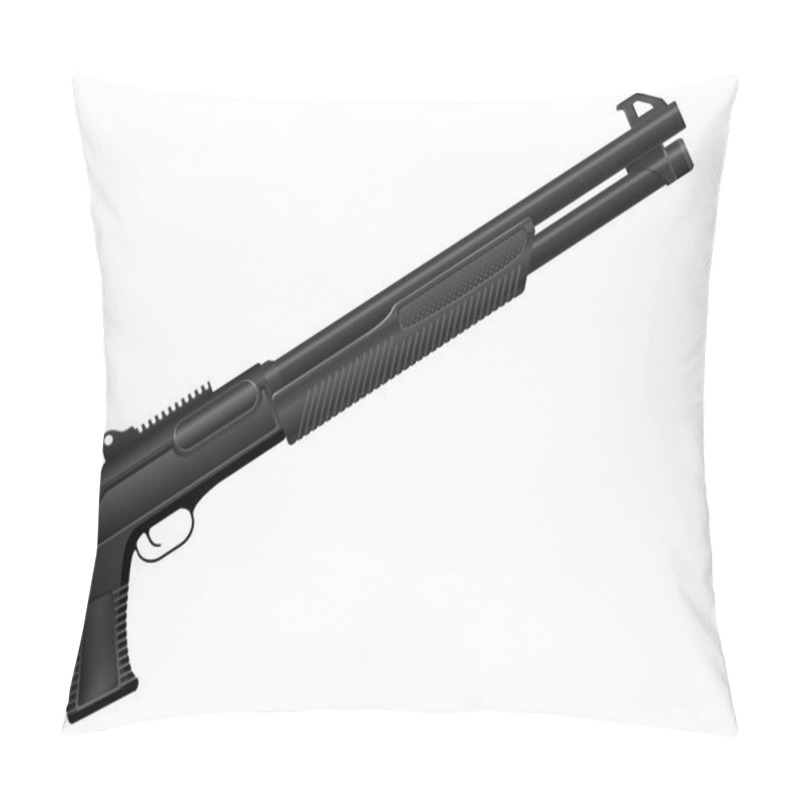 Personality  Shotgun Vector Illustration Pillow Covers