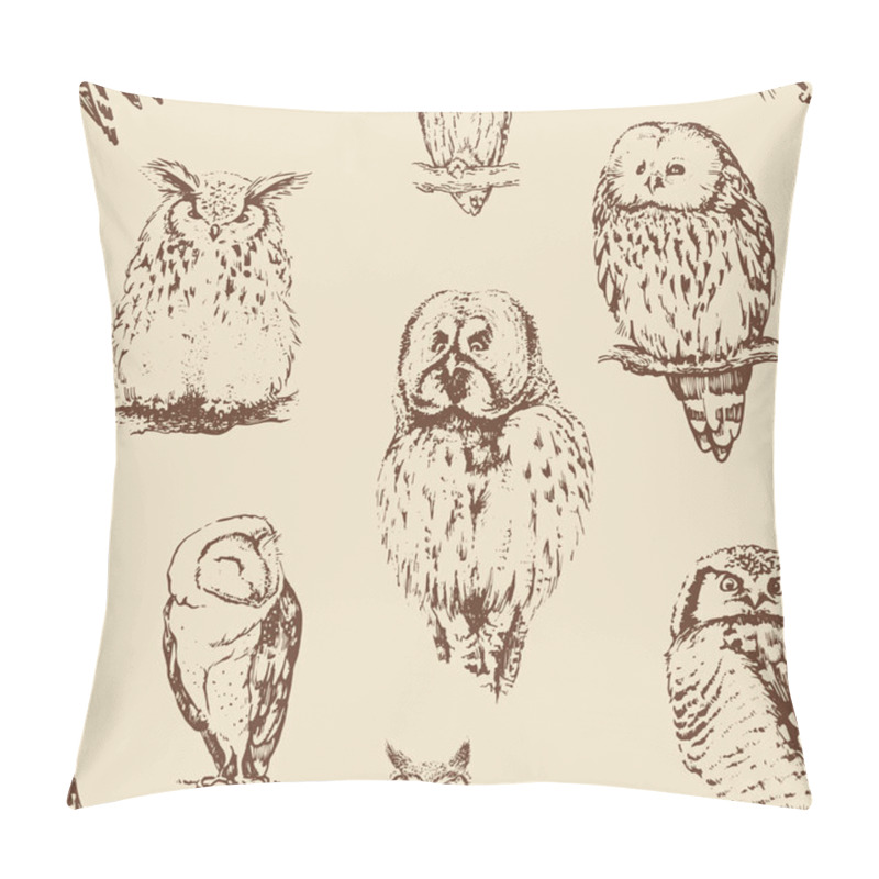 Personality  Different Owls Collection. Pillow Covers