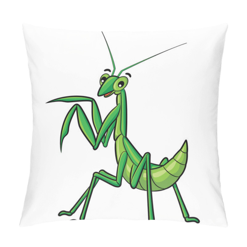 Personality  Praying Mantis Cartoon Pillow Covers