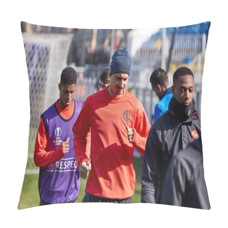 Personality  Zlatan Ibrahimovic (Feyenoord) On During Training Session  Pillow Covers