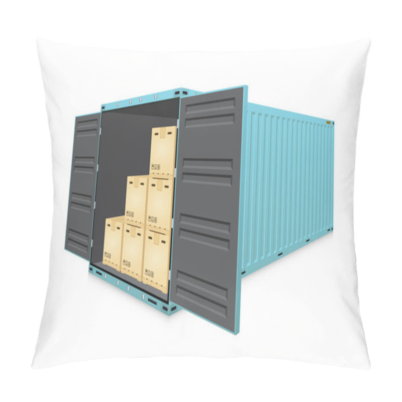 Personality  Cargo Container Vector Pillow Covers