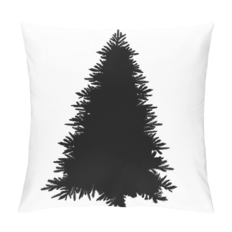 Personality  Christmas Tree Silhouette Pillow Covers