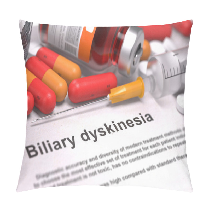 Personality  Diagnisis - Biliary Dyskinesia. Medical Concept. Pillow Covers