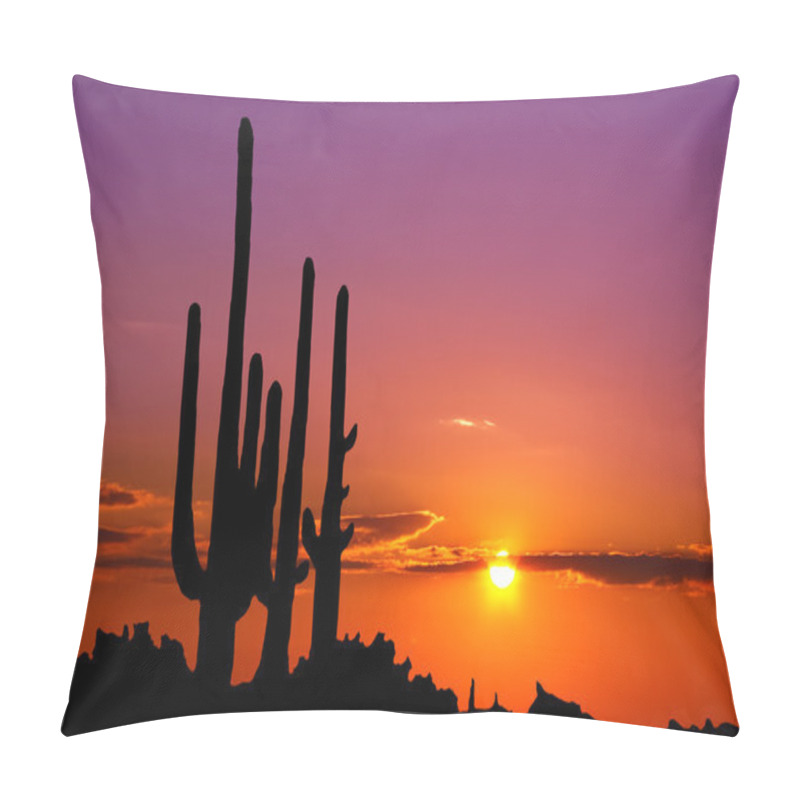 Personality  Sunset In Mexican Canyon Pillow Covers