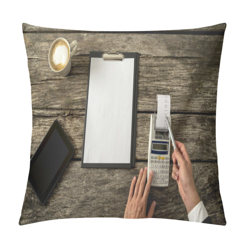 Personality  Business Accountant Or Financial Adviser Checking Income And Exp Pillow Covers