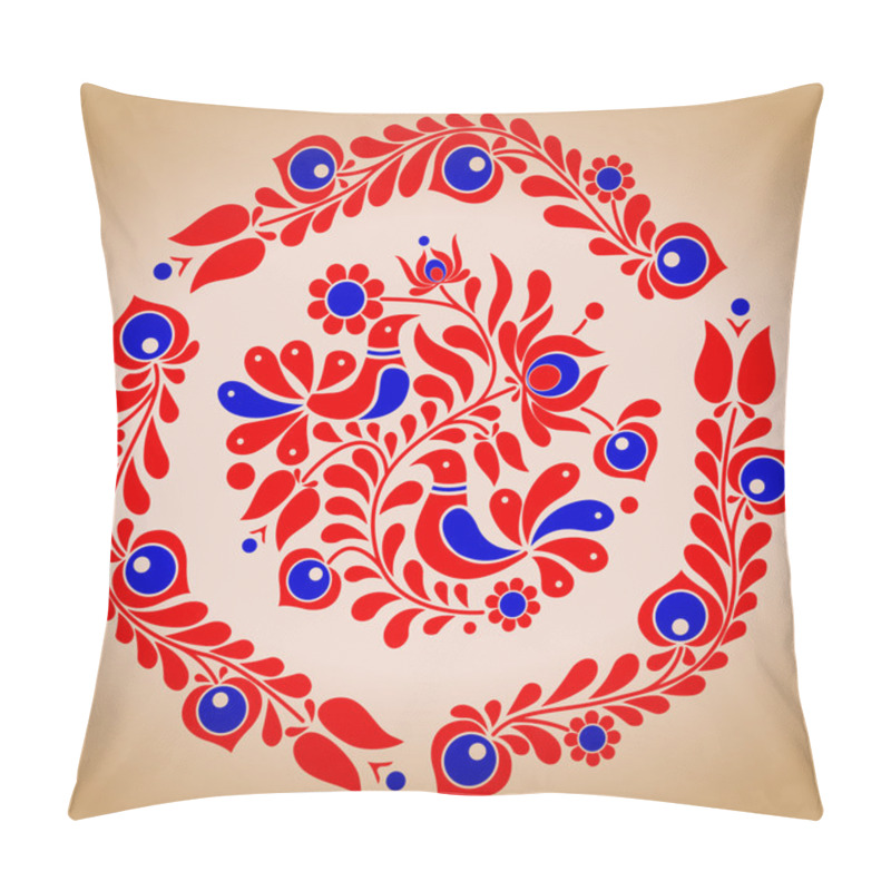 Personality  Hungarian Folk Vector Motives Pillow Covers