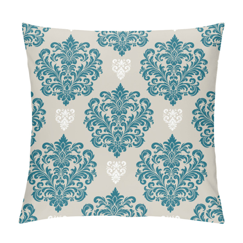 Personality  Damask Pattern,Classic Ornamental Design For Textiles And Wallpapers. Pillow Covers