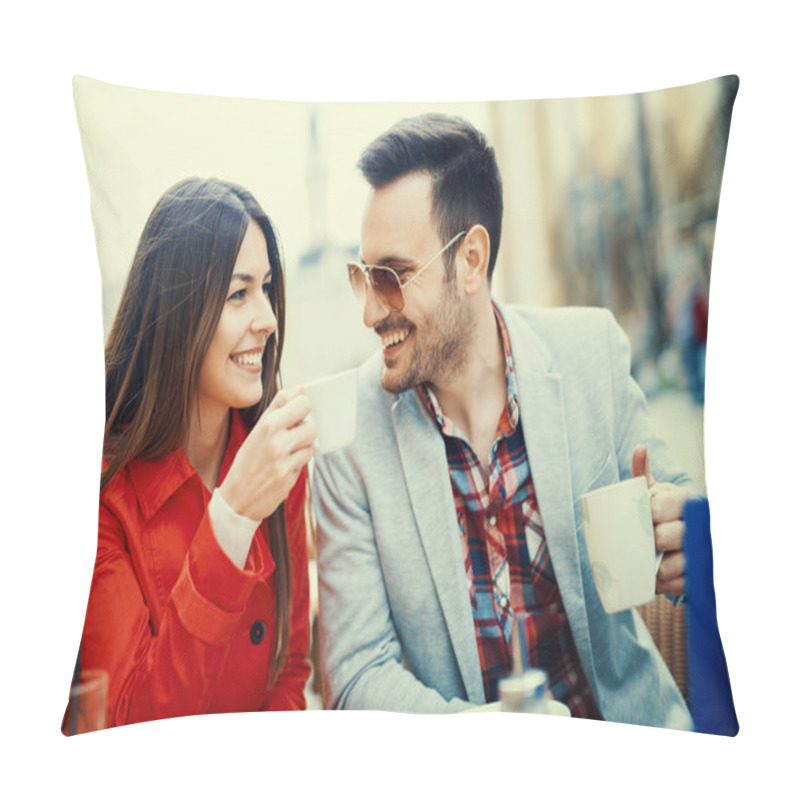 Personality  Coffee Time In A Cafe Pillow Covers