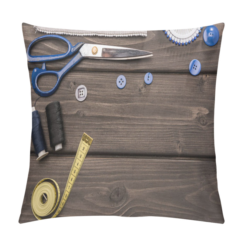 Personality  Set Of Sewing Supplies Pillow Covers