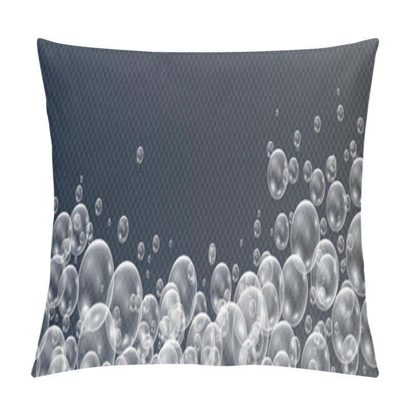 Personality  Realistic Soap Bubbles. Pillow Covers