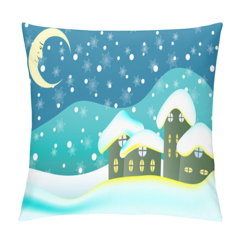 Personality  Christmas Card Background Pillow Covers