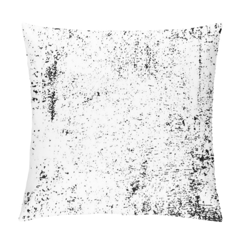 Personality  Black And White Grunge Urban Texture Vector With Copy Space. Abstract Illustration Surface Dust And Rough Dirty Wall Background With Empty Template. Distress And Grunge Effect Concept. Vector EPS10. Pillow Covers