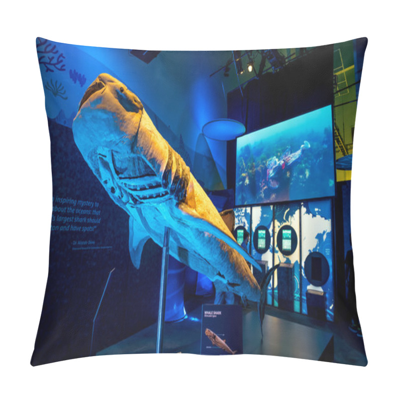 Personality  Interior Of Georgia Aquarium With The People Pillow Covers