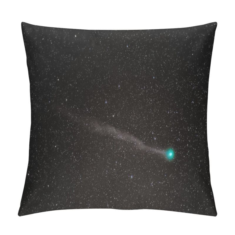 Personality  Comet Lovejoy With A Green Head And Long Tail Pillow Covers