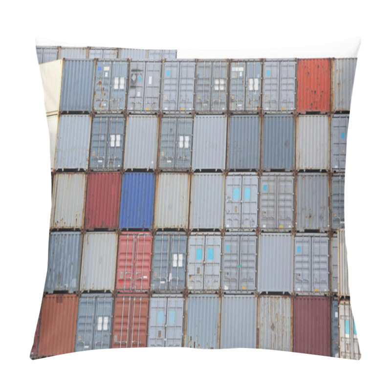 Personality  Stacked Shipping Containers Pillow Covers