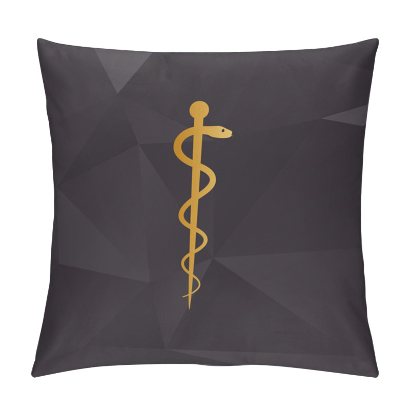 Personality  Medical Symbol Of The Emergency - Star Of Life - Icon Isolated On White Background. Vector. Pillow Covers