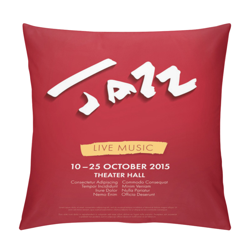 Personality  Jazz Festival - Live Music Pillow Covers