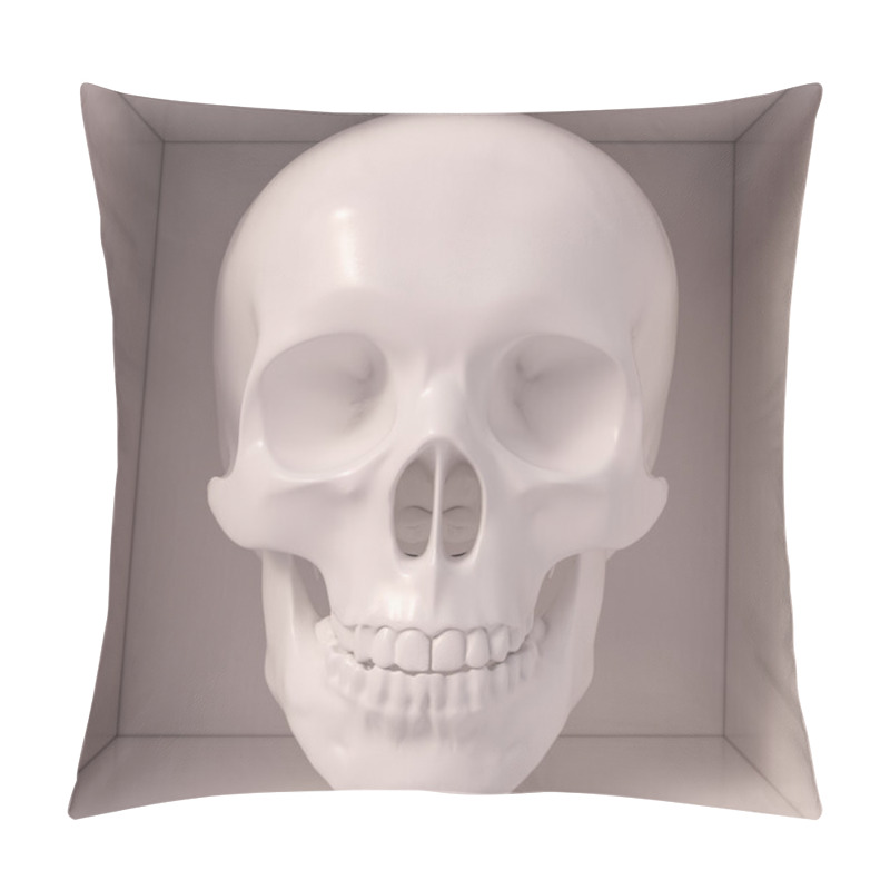 Personality  Golden Skull Front View Pillow Covers