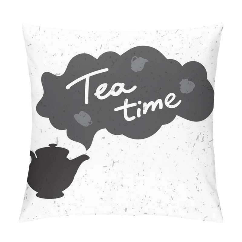 Personality  Tea Time Illustration Pillow Covers