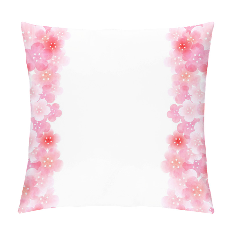 Personality  Plum New Year's Card Background Pillow Covers