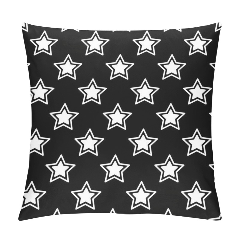 Personality  Seamless Pattern Of Stars. Geometric Background. Vector Illustration. Good Quality. Good Design. Pillow Covers