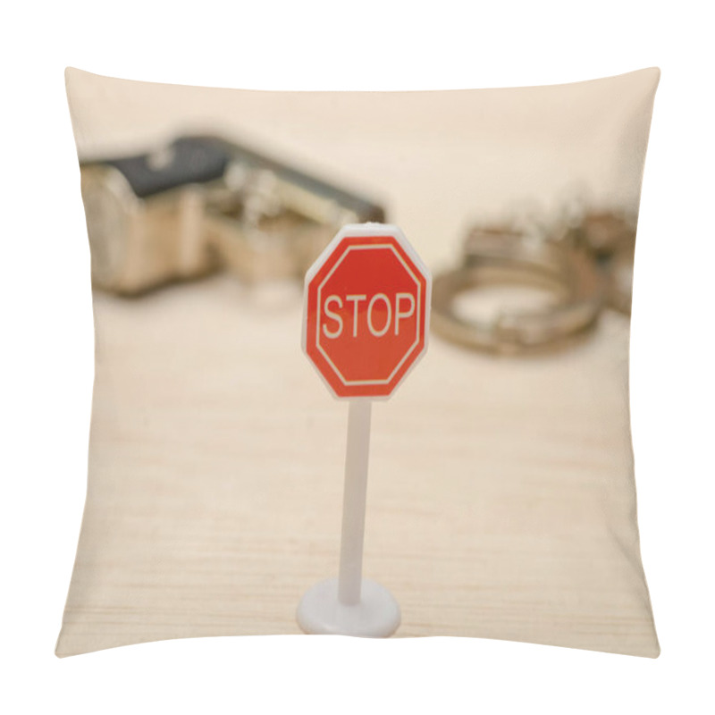 Personality  Weapons And Warning: Highlighting The Need For Stricter Gun Regulations Pillow Covers