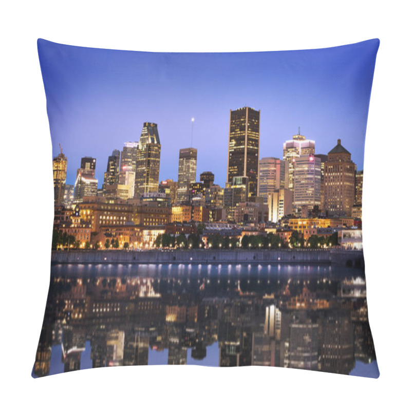 Personality  Montreal Skyline Early In The Morning From Mont Royal Park, Canada Pillow Covers