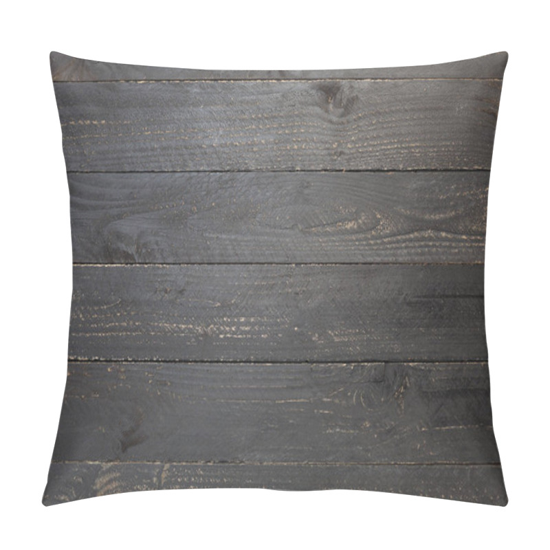 Personality  Black Wood Texture For Design And Background. Pillow Covers