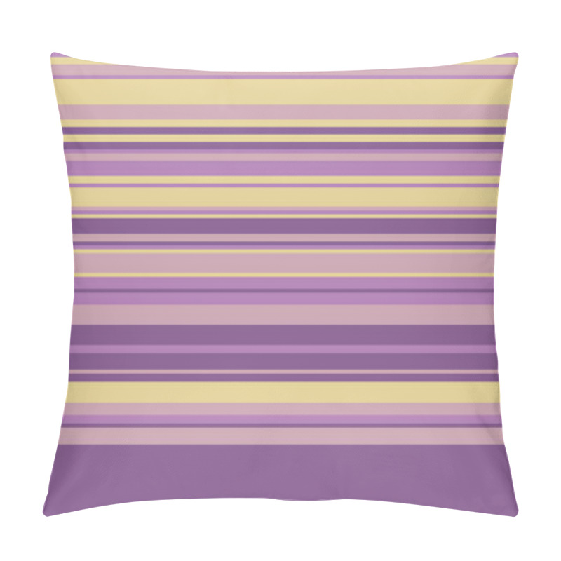 Personality  Elegant Horizontal Stripes In Soft Purple And Pale Yellow. Perfect For Backgrounds, Textiles, Or Website Design.  Creates A Calming And Sophisticated Aesthetic. Pillow Covers