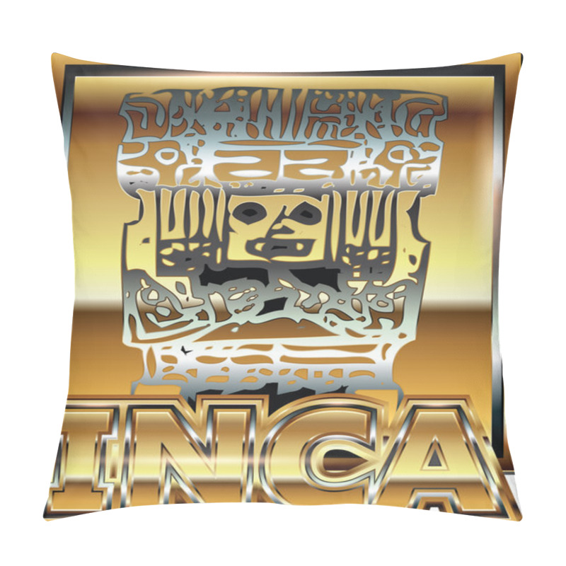 Personality  Ancient Peruvian Gold Ornament Illustration Pillow Covers