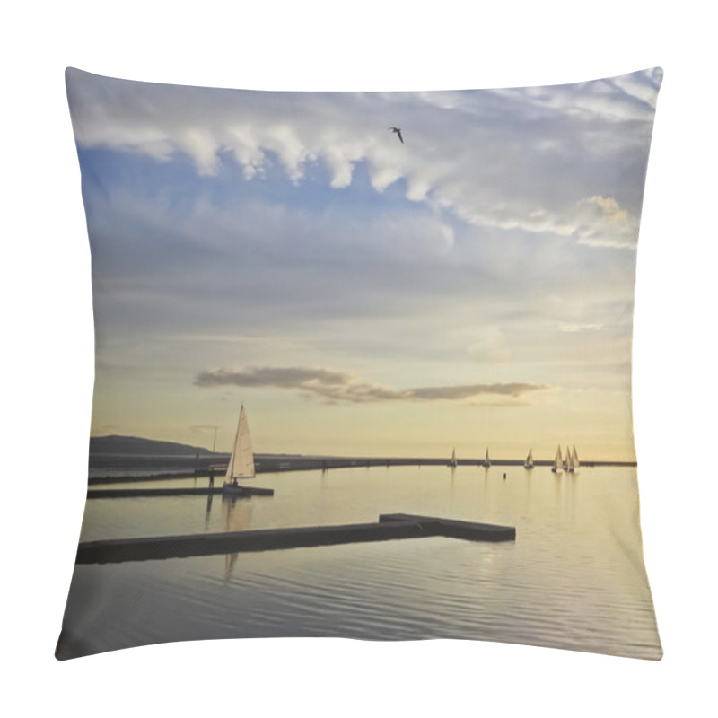 Personality  A Marine Lake At Dusk, West Kirby Pillow Covers