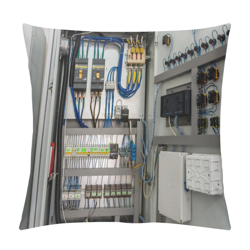 Personality  Electric Switch Cabinet At The Heating Station Pillow Covers