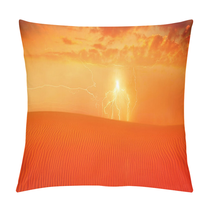 Personality  Red Desert Landscape Pillow Covers