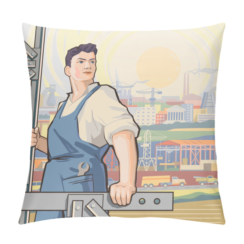 Personality  Worker Back 1 Pillow Covers